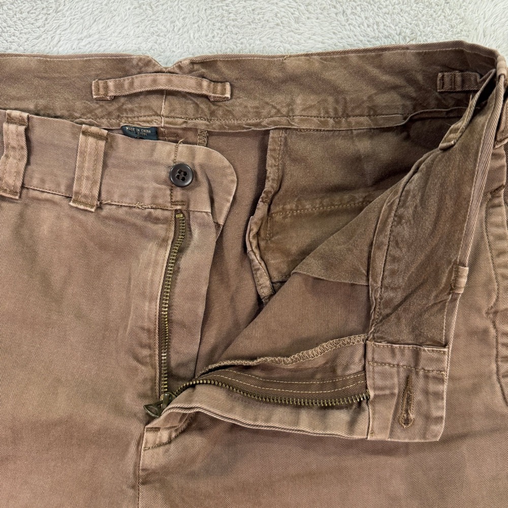 VINTAGE Polo Ralph Lauren Mens 34x30 Slim Straight Fit Chino Pants Brown Work - Picture 5 of 12